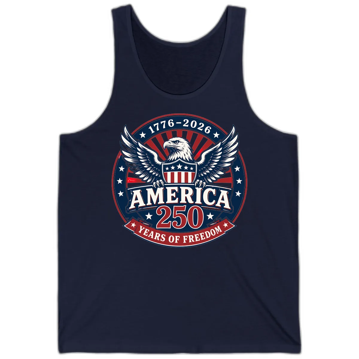 America 250 Years Of Freedom Celebration Tank in Navy
